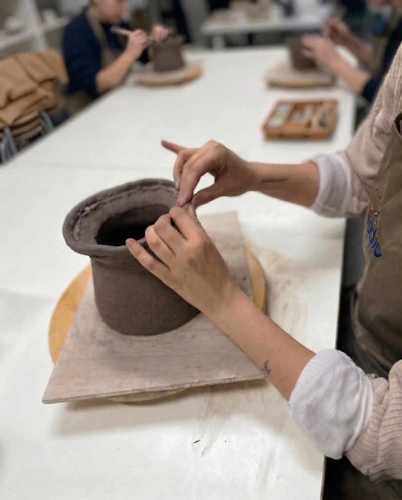Cuerpo en churros, volumen y esmaltes